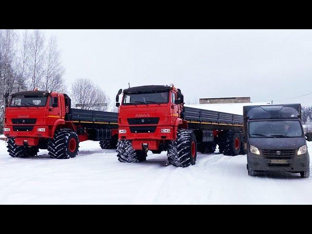 Вездеход ЯМАЛ, огромный грузовой внедорожник для Зимника севера