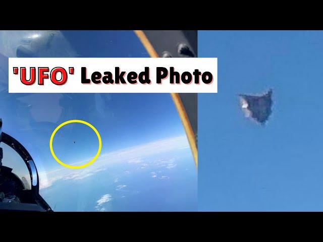 Leaked photo from Pentagon UFO task force shows 'silver cube' hovering over the Atlantic