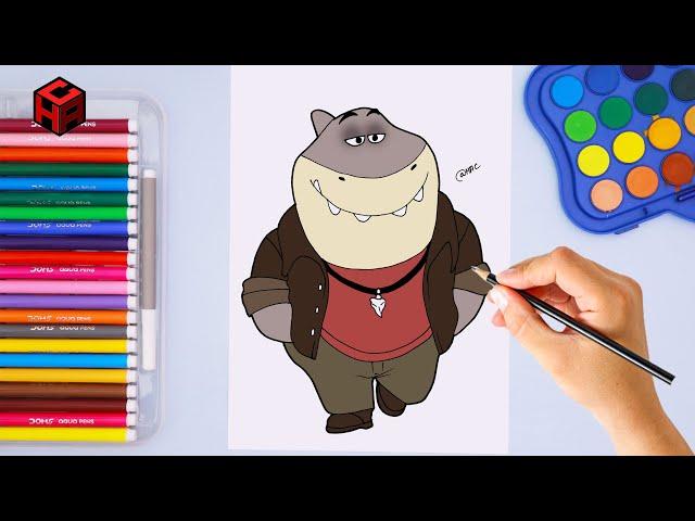 How to Draw Mr. Shark | Step by step | The Bad Guys