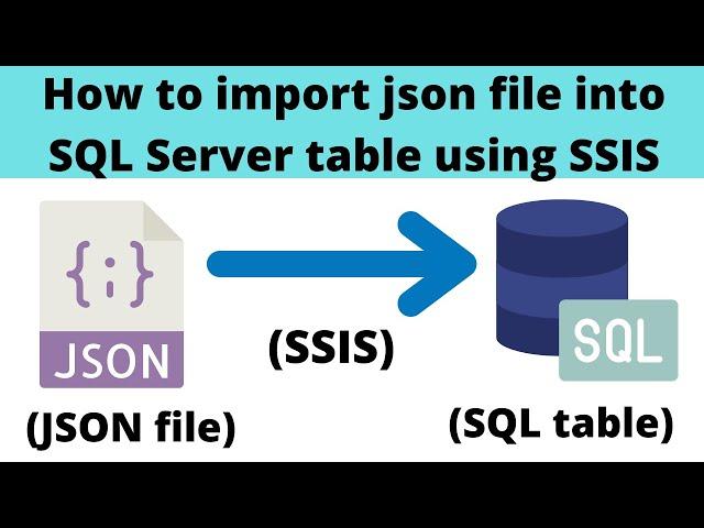 107 How to load json file in SSIS | Import json file to SQL Server using SSIS