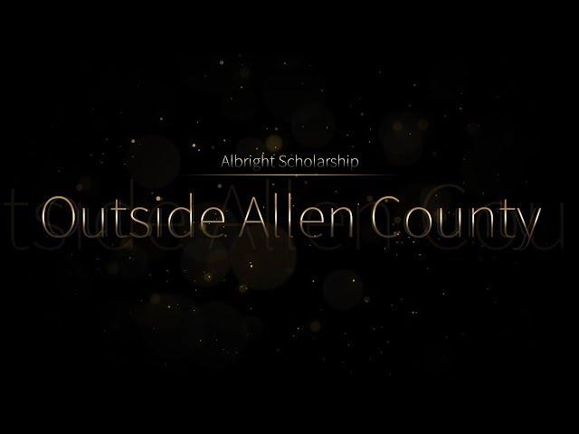 2018 Albright Scholarship Nominees - Outside of Allen County #2