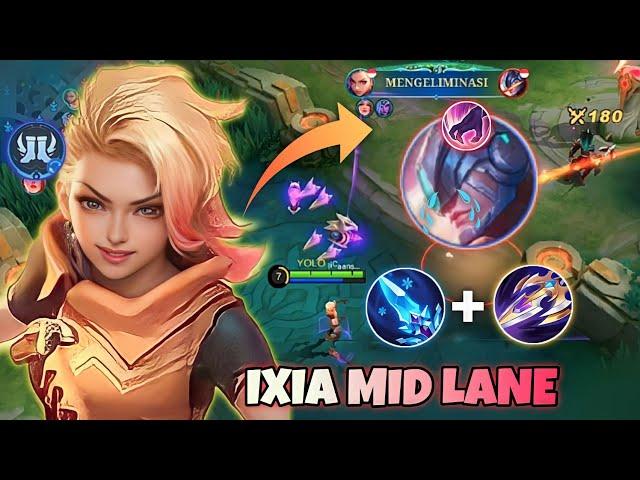 Auto Jadi Meta! Ixia Mid Lane Build Counter Alpha Hyper,Auto Turu | Ixia Best Build 2023 | Ixia Mlbb