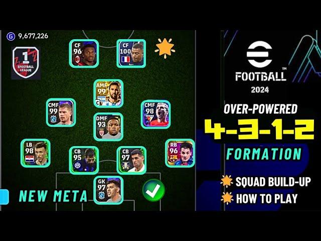 Overpowered 4312 Formation Review  New Meta in eFootball 2024 Mobile 