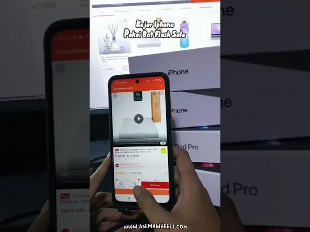 Dapat Iphone 12 dari shopee flash sale  Pakai bot shopee animawheels  checkout 1000 #shorts #fyp