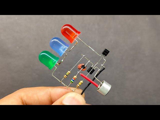 Music Reactive LED Light Circuit Project | Electronic Projects | Science Project