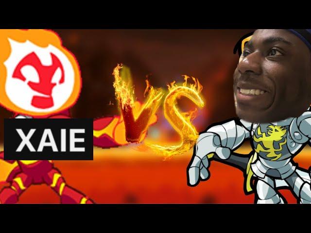 INSANE 1v1 Against Brawlhalla Youtuber XAIE