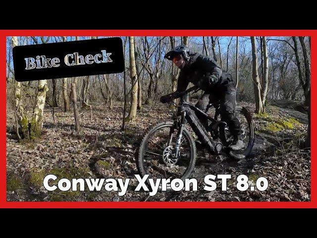 BIKE CHECK Conway Xyron ST 8.0 // Leichtes Fullpower E-MTB mit 800WH