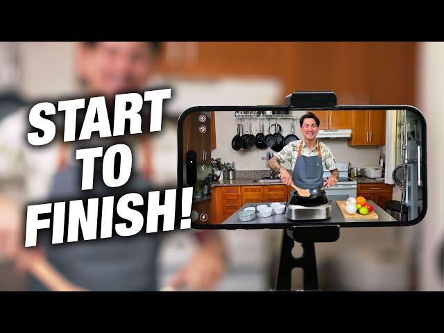 How To Make Cooking Videos On A Phone - Start to Finish