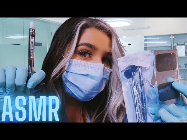 ASMR |  DENTIST ROLEPLAY  (Latex Gloves, Scraping, Scratching, Dental Exam)