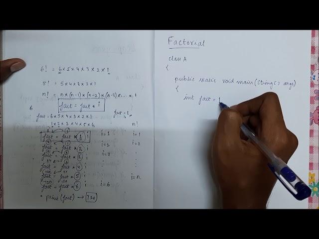 Find Factorial of a number | Java