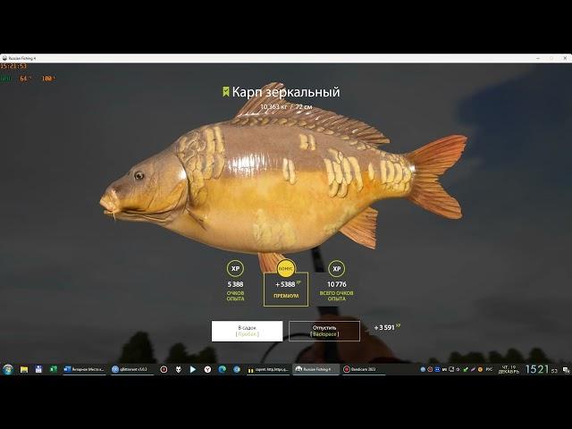 Russian Fishing 4 /Русская рыбалка 4 ▶ Озеро Янтарное