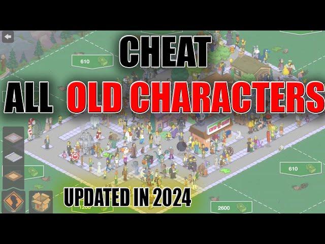 The Simpsons Tapped Out Cheat - ALL OLD CHARACTERS