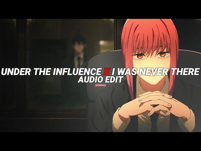 under the influence x i was never there - chris brown & the weeknd [edit audio]