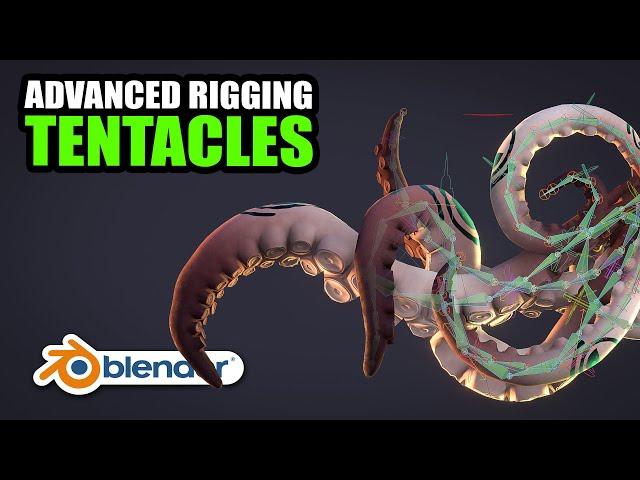 Tentacle rigging in Blender - Complex rig for complex animation