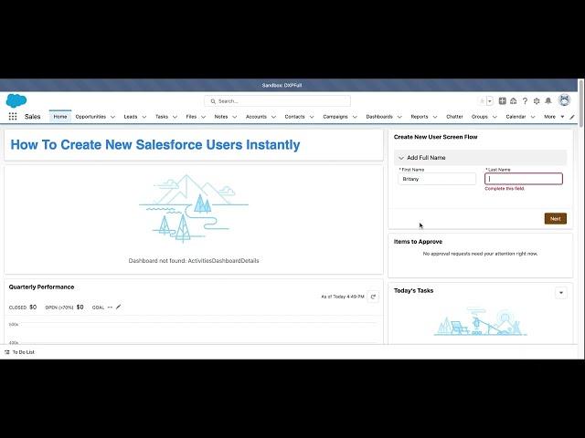 How To Create Salesforce Users Instantly With Flow