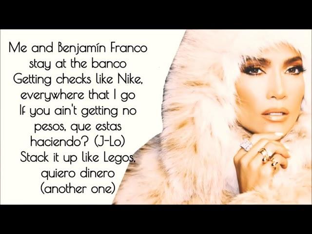 Jennifer Lopez ft cardi B & dj khaled dinero (lyrics video)