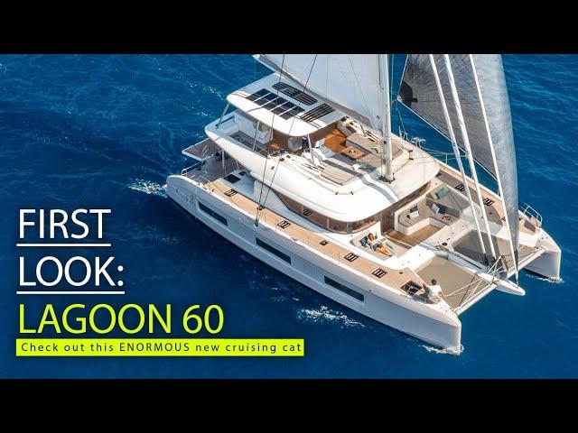 Lagoon 60 first look: a HUGE new flybridge cat both on deck and inside