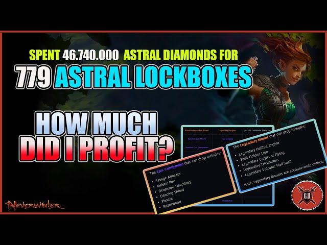 779 ASTRAL LOCKBOXES WORTH 46 MILLION , ARE THEY WORTH IT ?AND HOW MUCH DID I PROFIT.