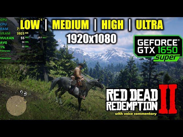 GTX 1650 Super | Red Dead Redemption 2 - 1080p All Settings