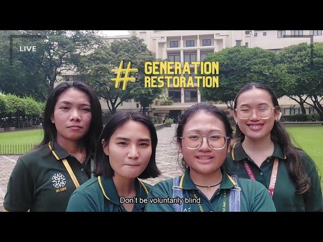 #GenerationRestoration: A Step to Keeping our Home