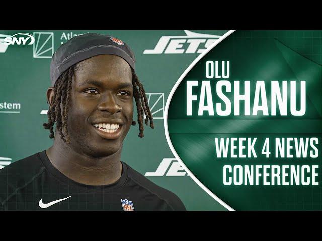 Olu Fashanu happy to learn from Jets' veteran offensive linemen | SNY