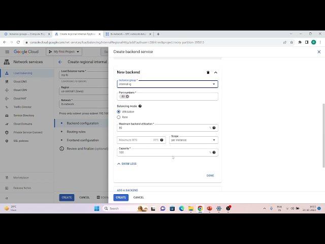 Creating Regional Internal Application Load Balancer in Google Cloud (GCP)