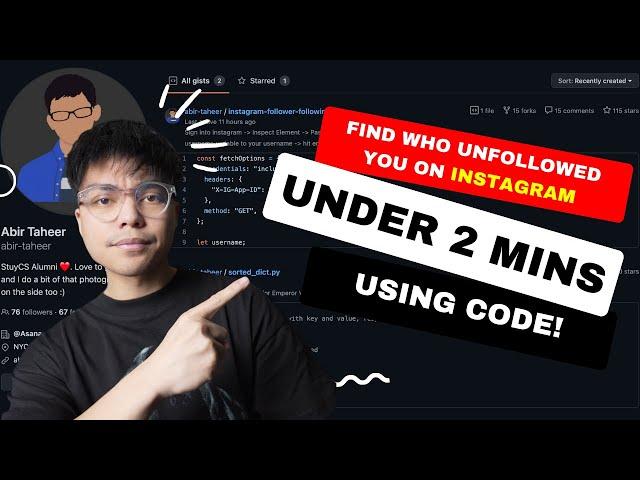 How to see who unfollowed you for FREE using CODE! (2024 Method PC + MAC)