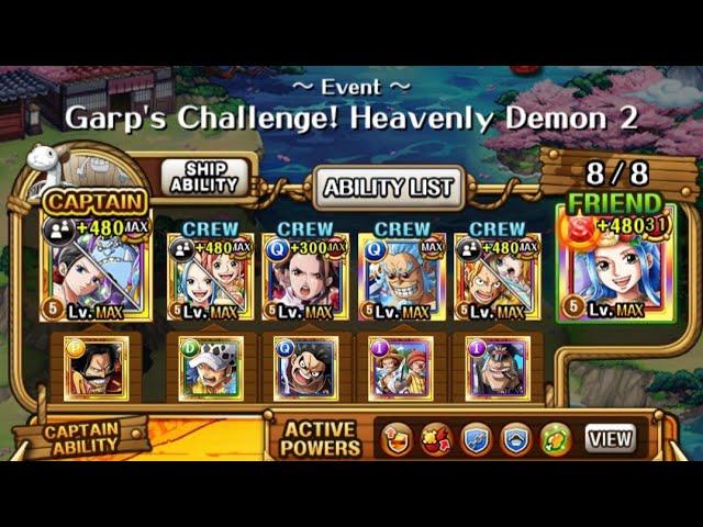 GARP'S CHALLENGE HEAVENLY DEMON 2 - Jinbe & Robin team OPTC