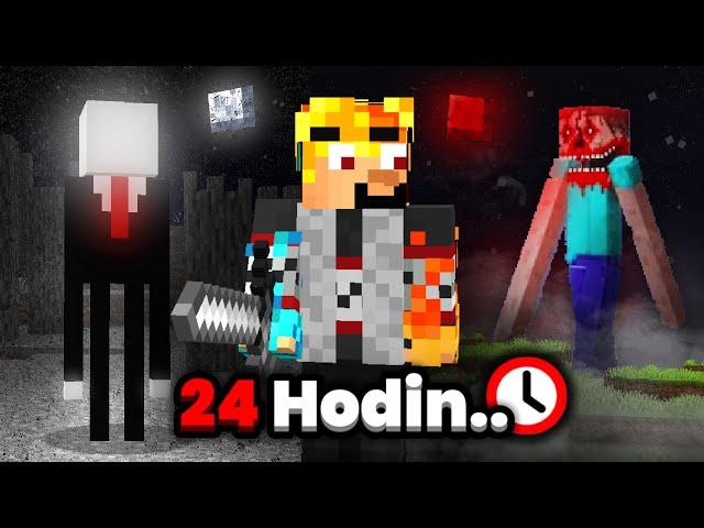 Přežil jsem 24 HODIN v Hororovém Minecraftu..