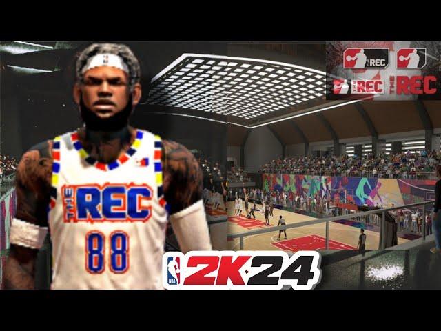 NBA 2K24 rec center with randoms! full inside big man center build