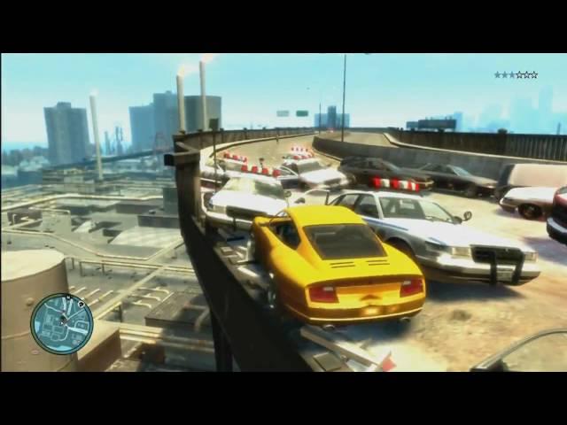 GTA 4: Mass Cop Suicide Trick (and escape)