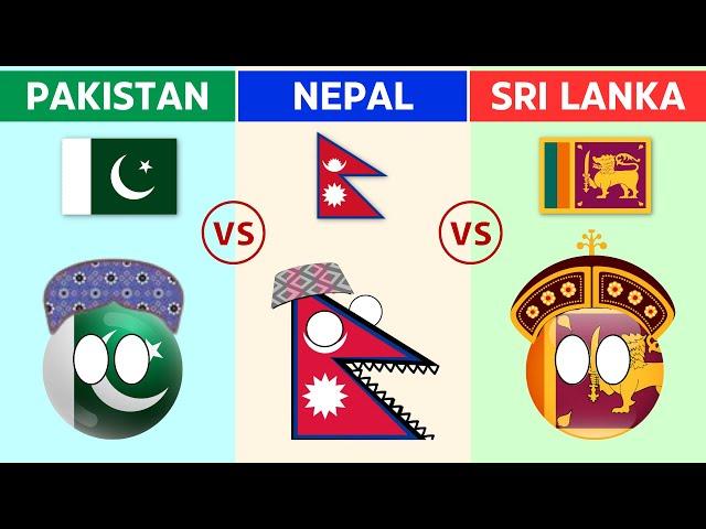 Pakistan vs Nepal vs Sri Lanka - Country Comparison