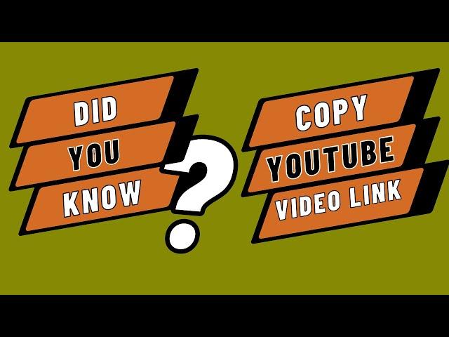 HOW TO COPY VIDEO LINK IN MOBILE #HOW TO COPY YOU TUBE VIDEO LINK IN MOBILE HOW TO COPY A URL