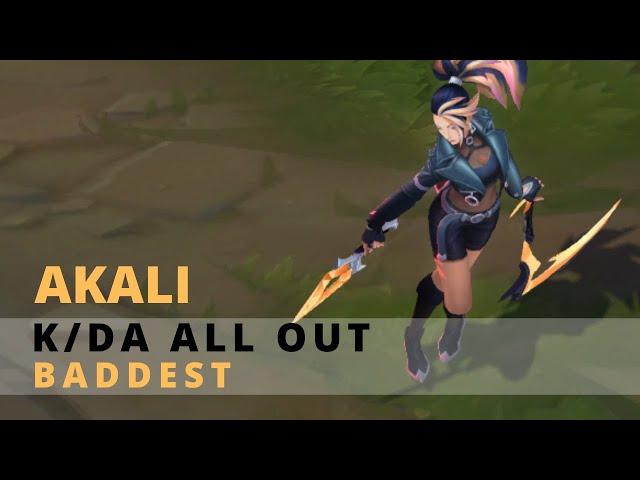 KDA All Out Akali BADDEST Chroma - League Of Legends