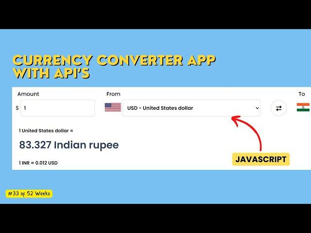 Learn How To Build A Dynamic Currency Converter with API Using JavaScript