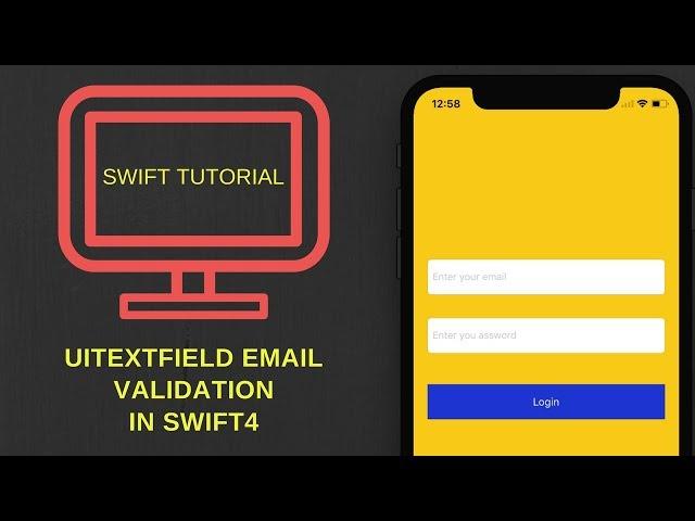 Email validation in swift 4 and empty UITextField Validation