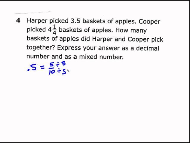 STAAR Review: Adding and Subtracting Fractions and Mixed Numbers