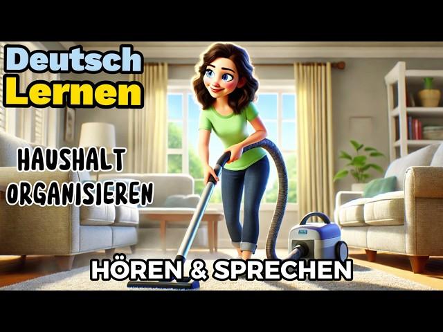 Deutsch Lernen| Haushalt organisieren| Sprechen & Hören| Deutschkurs| Geschichte & Wortschatz