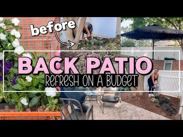 EXTREME Patio Makeover on a Budget 2024 | Backyard Refresh for the Summer | Affordable Patio Ideas