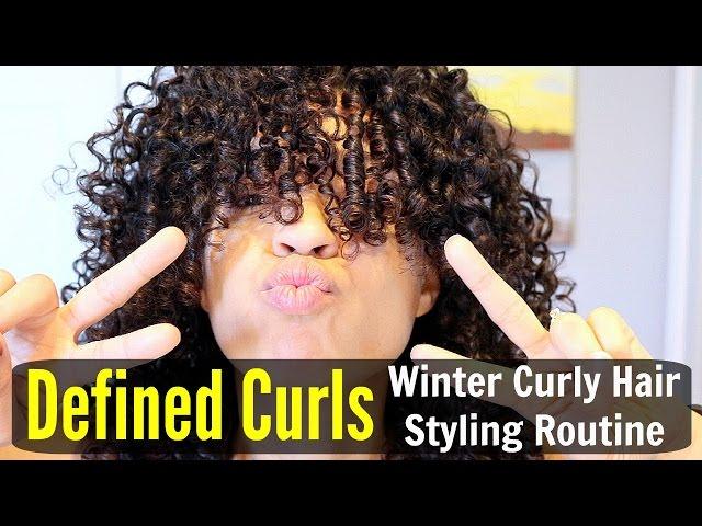 Defined Curls | Winter Wash and Go Styling Routine on Natural Hair