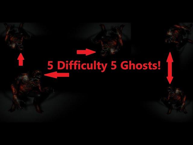 5 DIFFICULTY 5 GHOSTS WITHIN 5 MINUTES ON PARANORMICA