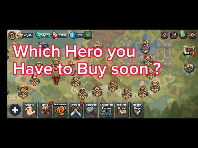 Realm Defense Top Heroes | Realm Defense Best Heroes to buy