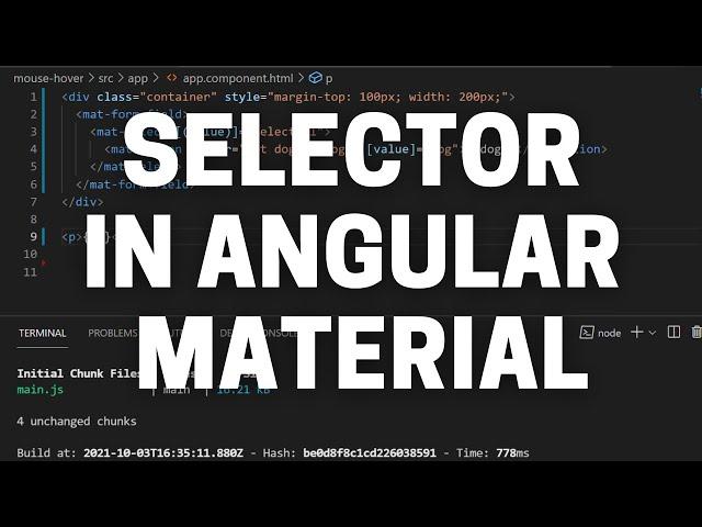 The Select Component in Angular Material Tutorial - Angular Dropdown with Angular Material