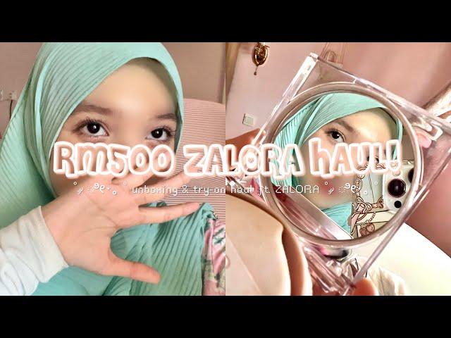 RM500 ZALORA HAUL! ᯓᡣ𐭩 || aesthetic unboxing (Malaysia)