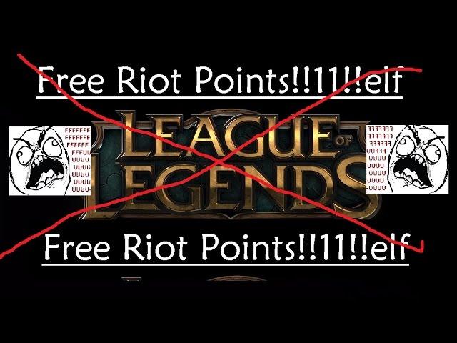 Der einzige legale Weg KOSTENLOS Riot Points zu bekommen - Denn es kotzt mich an