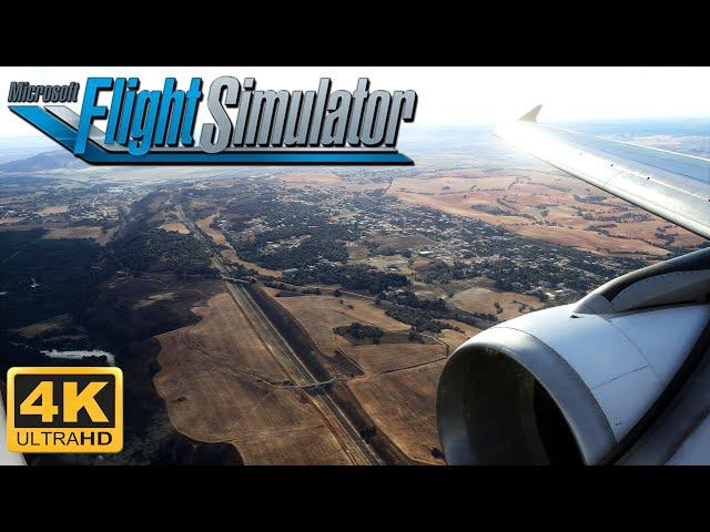 (4K 60FPS) Microsoft Flight Simulator 2020 - MAXIMUM GRAPHICS - A320-200 Landing At Madrid Airport