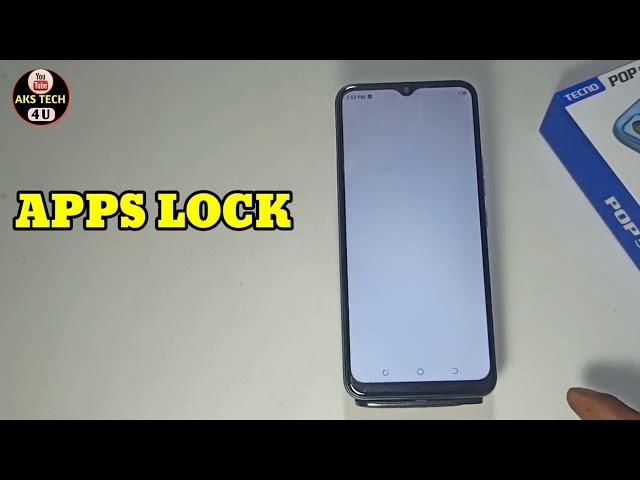 How To App lock in Tecno POP 5 LTE | Tecno POP 5 LTE में App Lock कैसे करें @akstech4u