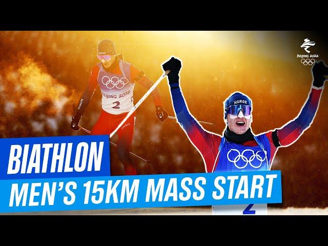 Biathlon - Men's 15km Mass Start | Full Replay | #Beijing2022