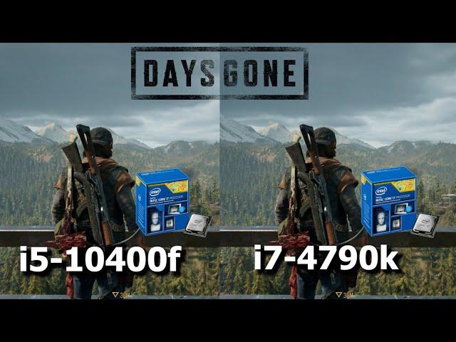 i7 4790k VS i5 10400f Benchmark || Days Gone Max Settings