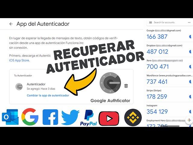 Perdí el AUTENTICADOR de Google - Así Recuperas tus códigos de Google